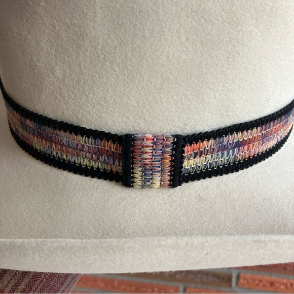 Vintage 60s Stetson Last Drop White Cowboy Hat Size 7 1/8 - Picture 16 of 16